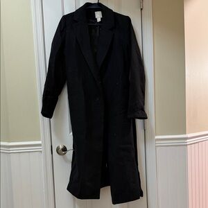 H&M Classic Black Trench Coat